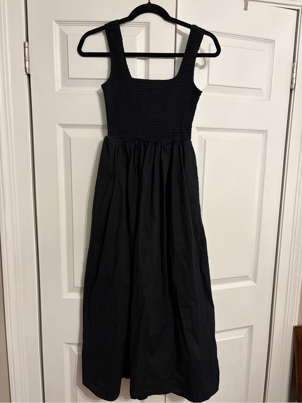WAYF Black Smocked Dress - Women's Classic Tank Style